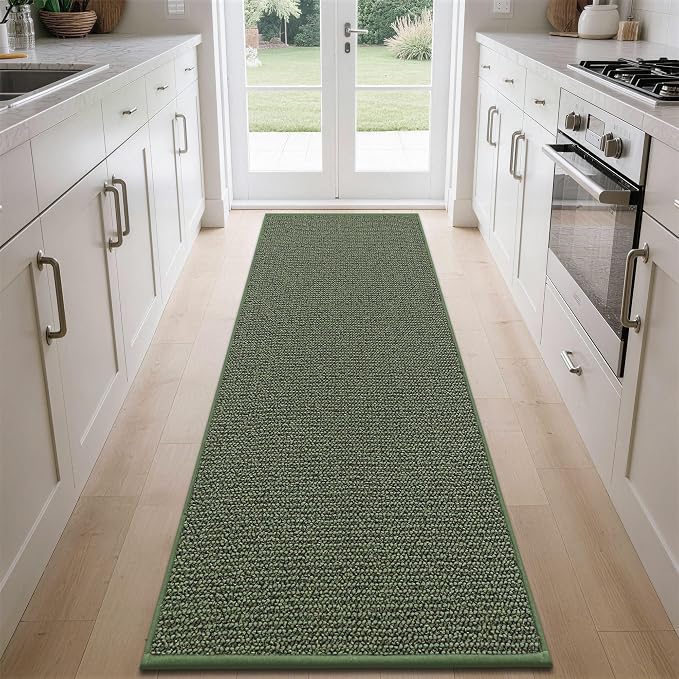BEQHAUSE Kitchen Runner Rugs 32"x84", Non-Slip Kitchen Mats by BEQHAUSE