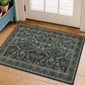 Washable Entry Rug 2x3 Non Slip, Vintage Small Throw Rugs by Evyhood