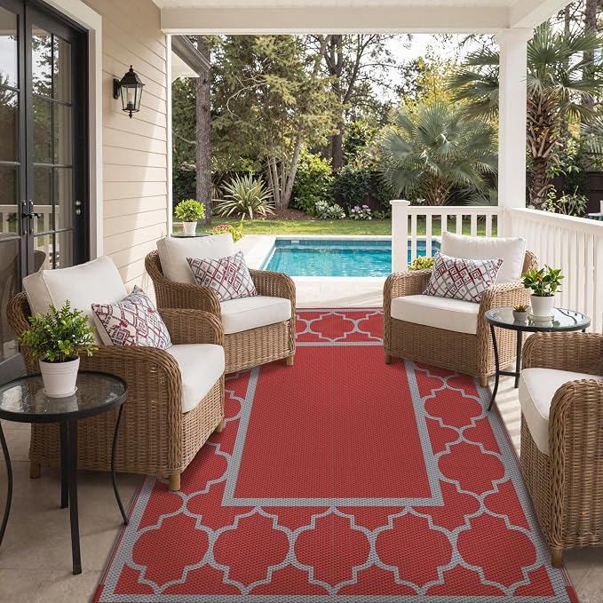 GENIMO 8' x 10' Outdoor Rug Waterproof - Image 6