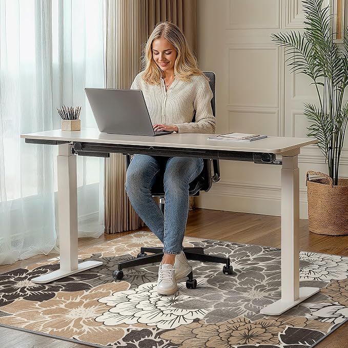 36"x48" Office Chair Mat for Hardwood Tile Floor, Under Desk Carpet Protector - Image 2