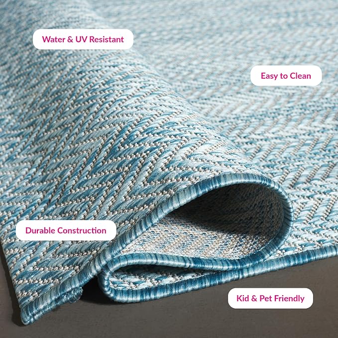 SAFAVIEH Outdoor Square Rug 4' - Image 2