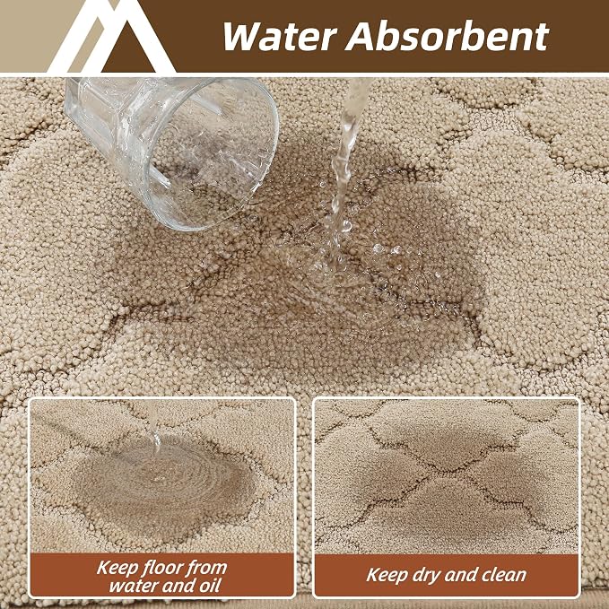 COSY HOMEER Kitchen Rugs 20"x48" Non-Slip Washable Kitchen Mats - Image 3