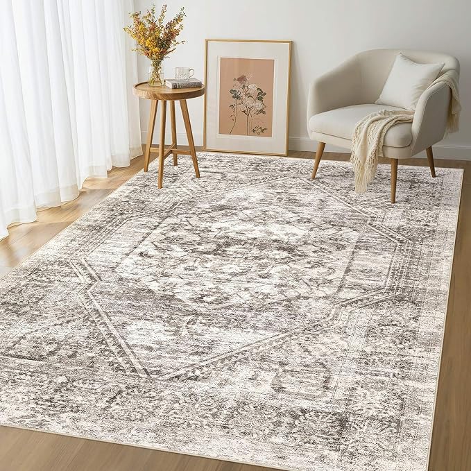 Vintage Living Room Area Rug 6x9 - Image 9