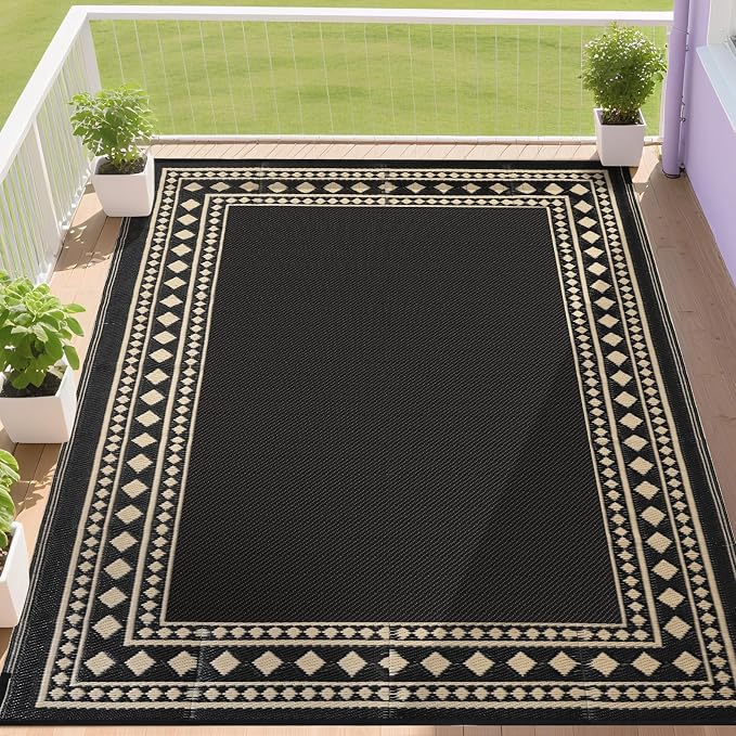 RURALITY Outdoor Rugs 8x10 Waterproof by RURALITY