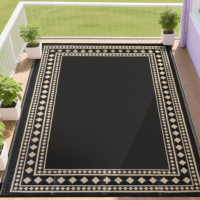 RURALITY Outdoor Rugs 6x9 Waterproof by RURALITY