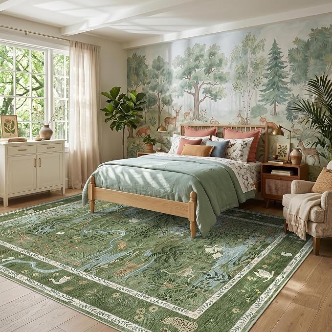 Jungle Animal Print 3x5 Washable Rug - Image 3