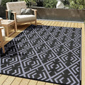 HUGEAR Outdoor Plastic Straw Rug, Waterproof Outdoor Rugs by HUGEAR