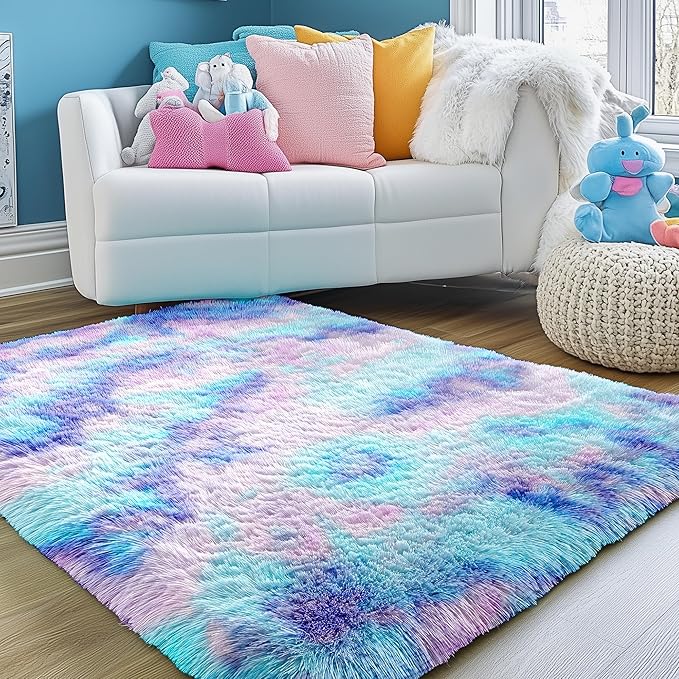 PAGISOFE Soft Purple Rainbow Rugs - Image 6