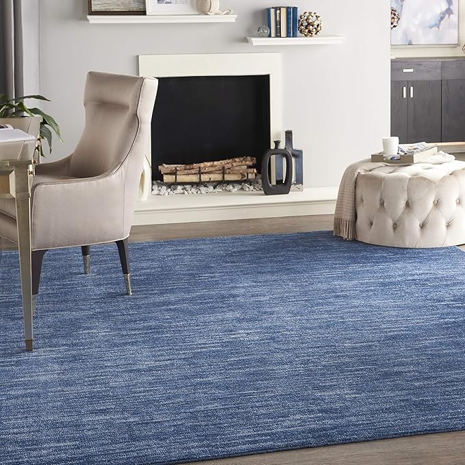 Nourison Home Nourison Essentials Navy Blue 8' x 10' Area Rug by NourisonHome