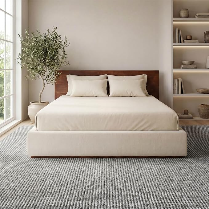 Bedsure 5x7 Faux Wool Area Rugs - Image 6