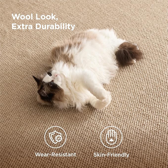 Bedsure 8x10 Faux Wool Area Rugs - Image 2