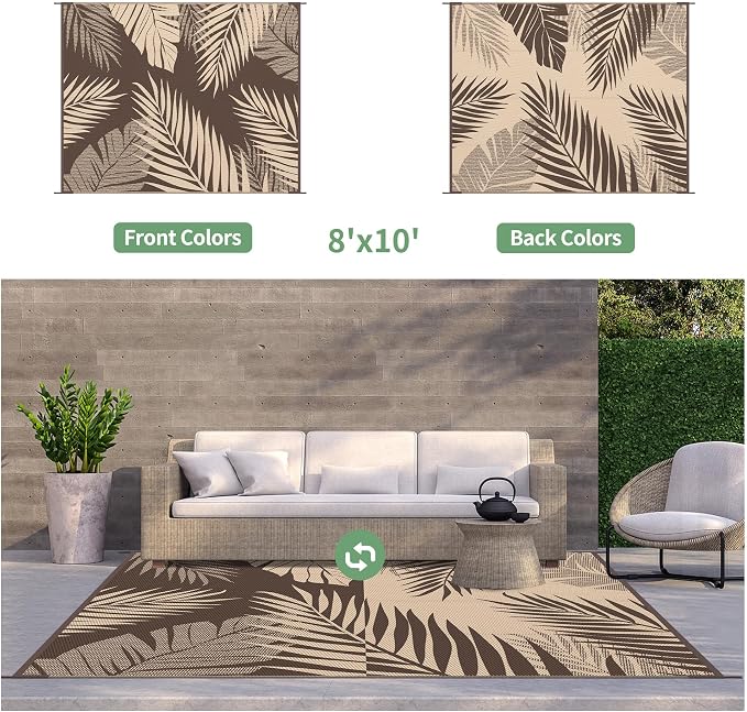 GENIMO Outdoor Rug 8' x 10' Waterproof - Image 2