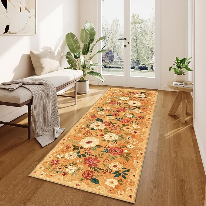 DUKINO 2x6 Runner Rug for Hallway, Washable Kitchen Runner Rug - Image 3