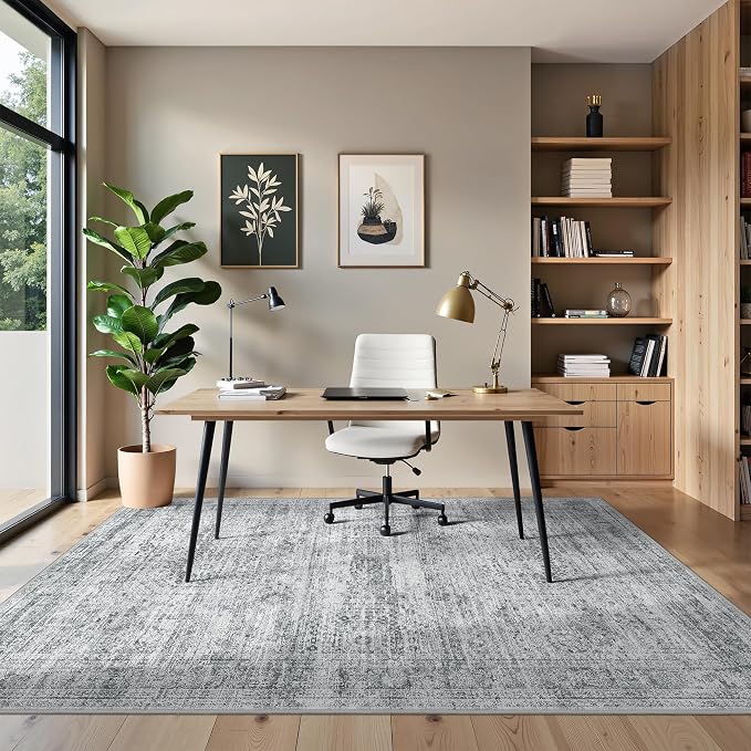 6x9 Rug for Living Room, Soft Low Pile Indoor Washable Rugs for Bedroom - Image 4
