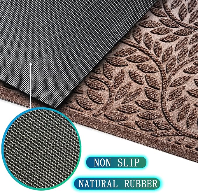 Bulijojo Front Door Mat Entrance, Durable Heavy Duty Welcome Mat, Thick - Image 5