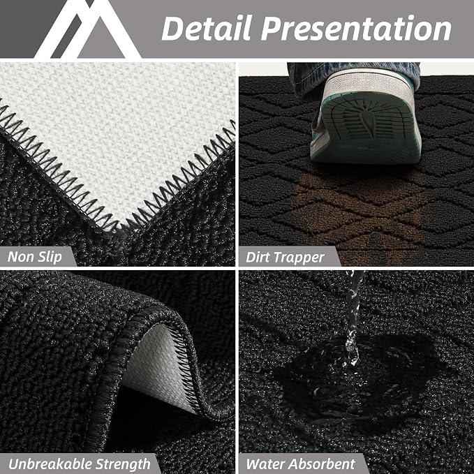 COSY HOMEER 48x20 Inch/30X20 Inch Kitchen Rug Mats Made of 100% Polypropylene 2 - Image 4