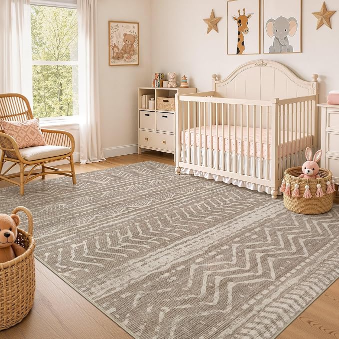 Nakagishi Area Rug Living Room Rugs: 12x18 Large Soft Machine Washable Boho - Image 7