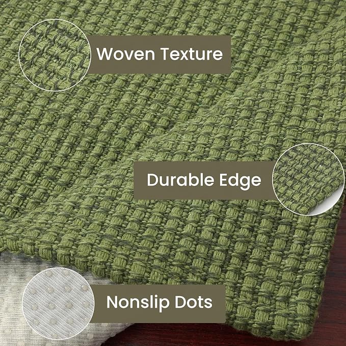 IOHOUZE Washable Runner Rug 2x12 Non Slip Rubber Backed Extra Long Hallway - Image 4