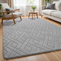 Macgace Ultra Soft Grey Area Rug by Macgace