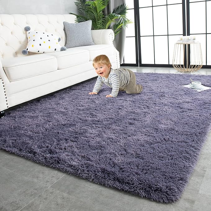 TWINNIS Super Soft Shaggy Rugs Fluffy Carpets 5x8 Feet, Indoor Modern Plush by TWINNIS
