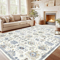AMADA HOMEFURNISHING 10x14 Washable Area Rug, Low-Profile Large Area Rug by AMADAHOMEFURNISHING