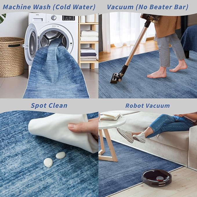 2x6ft Non-Slip Washable Kitchen Rug - Image 8