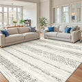 Miukiki 8x10 Area Rug for Living Room Moroccan Washable Rugs Non Slip Indoor by Miukiki