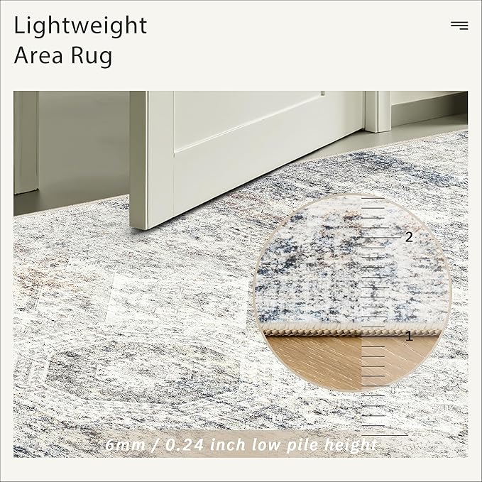 Soalmost Washable Area Rug 8x10, Large Soft Rugs - Image 7