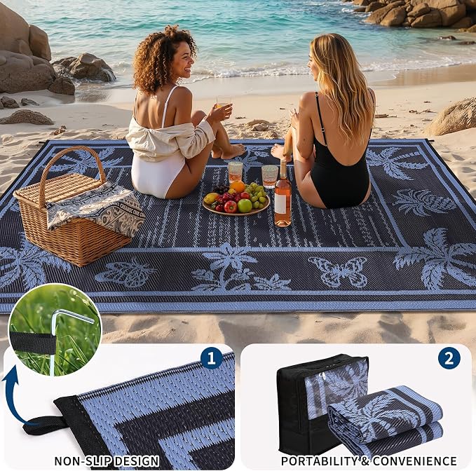 Garvee Outdoor Rug 9x12 Waterproof - Image 5