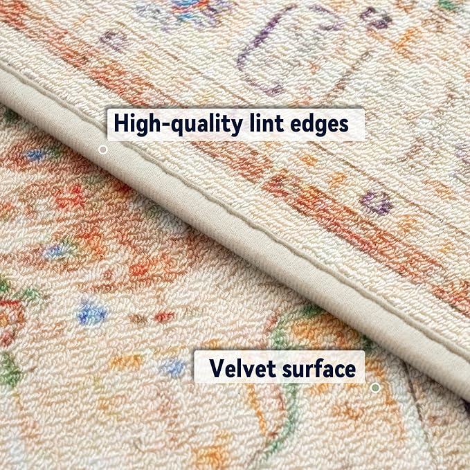 AREDO Runner Rug with Non Slip Rubber Backing, Washable Soft Floor Carpet - Image 3