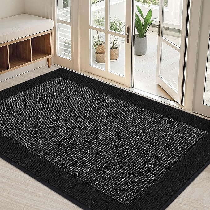 BEQHAUSE Indoor Door Mat 32" x 48", Dirt Trapper Door Mats Non-Slip Entryway by BEQHAUSE