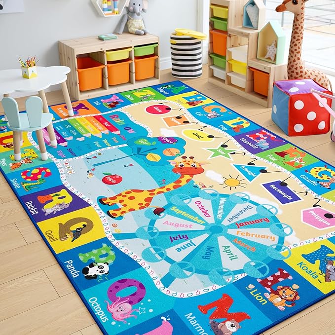 Chicrug Educational Kid Area Rug by ChicrugHomeDecor