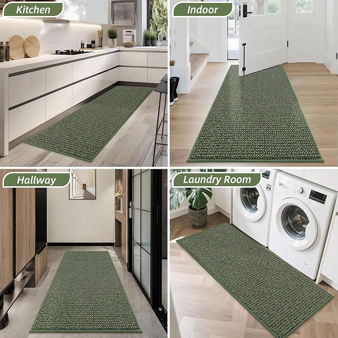 BEQHAUSE Dirt Trapper Door Mat 20" x 48", Non-Slip Washable Doormats Entrance - Image 8