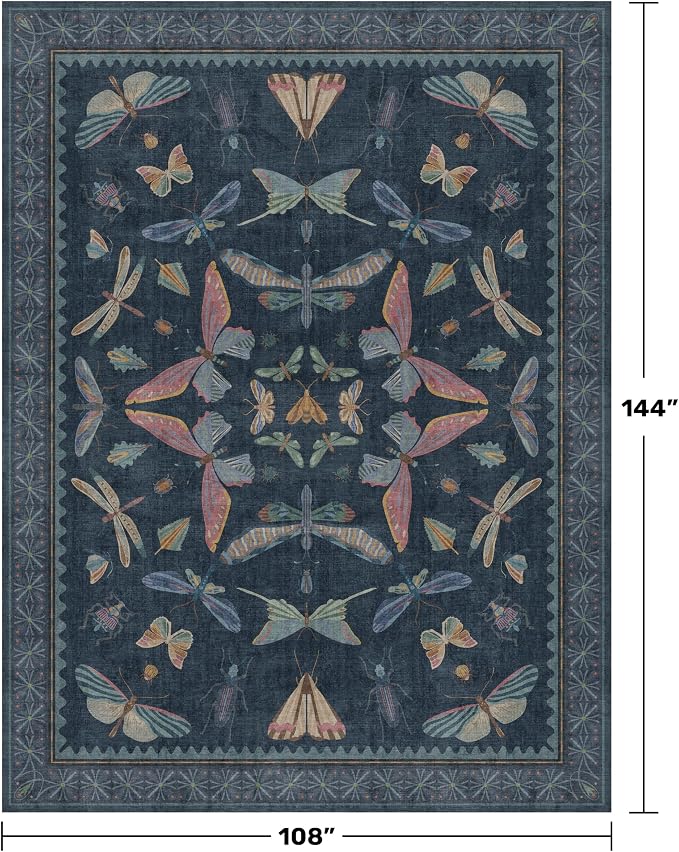 9x12 Washable Farmhouse Area Rug - Image 2