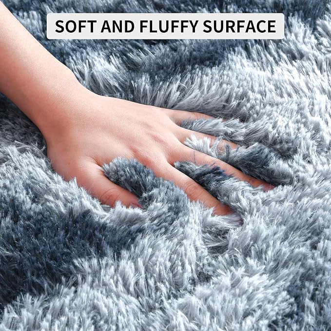 Tepook Fluffy Large Rugs for Living Room, 8x10 Area Rugs for Bedroom, Modern - Image 7