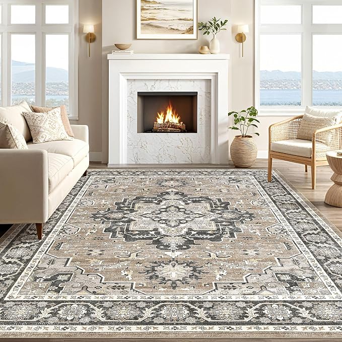 Vintage Living Room Area Rug 10x12 - Image 5
