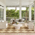 Nuloom Outdoor Performance Collection Sabina Brown/Ivory, High Traffic by nuLOOM