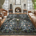 AMTOVO 5x7 Washable Area Rugs for Living Room, Vintage Boho Floral Distressed by AMTOVO