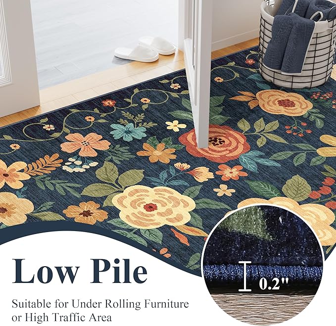 DUKINO 3x8 Runner Rug, Washable Rug - Image 7