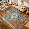 SERISSA 7x9 Area Rugs for Living Room, Large Washable Non-Slip Boho Rug by SERISSAHomeDecorCollection