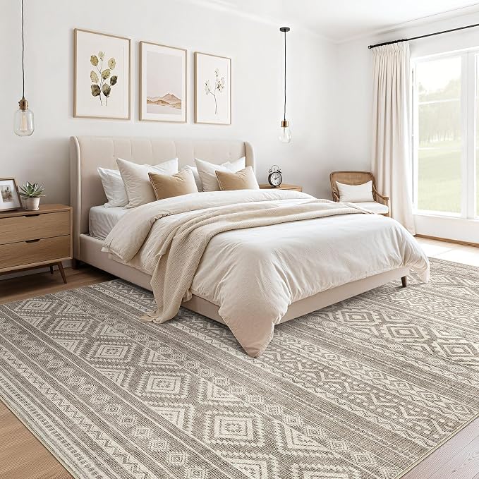 cotiled 10x13 Area Rugs Living Room Rug: Washable Boho Rugs - Image 4