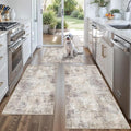 Kitchen Mats for Floor 3 Piece Set, Non-Slip Washable Kitchen Mats for Hardwood by BYYVOORugsforYourHome