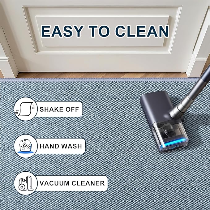 Ultra Thin Door Mat Indoor Entrance 17"x29", Low-Profile Indoor Door Mat - Image 5