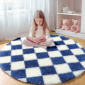 KICMOR Round Rug 4ft for Bedroom, Soft Fluffy Circle Area Rug Cute Small Living by KICMOR