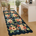 DUKINO 3x6 Washable Runner Rug, Soft Indoor Floral Non Slip Runner Rug by DUKINO