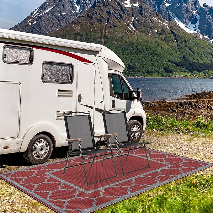 GENIMO 9' x 12' Outdoor Rug Waterproof - Image 4