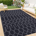 Smiry Outdoor Rug 8x10 ft, Waterproof Reversible Plastic Straw Rugs, Boho by Smiry