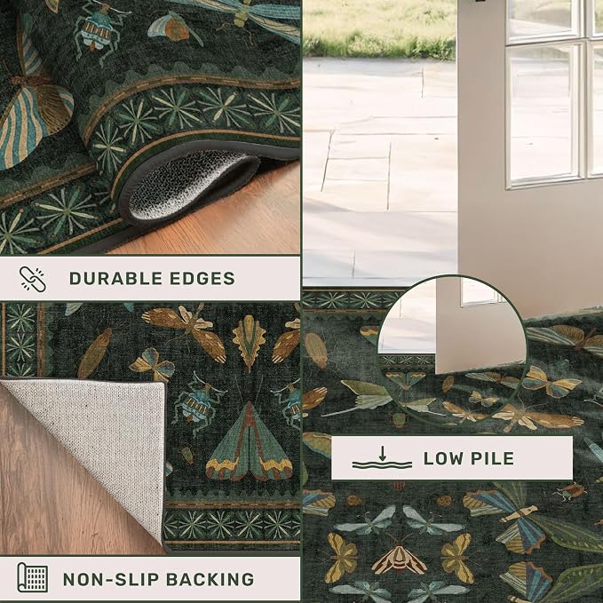 Washable Insect 2x8 Long Runner Rug - Image 5