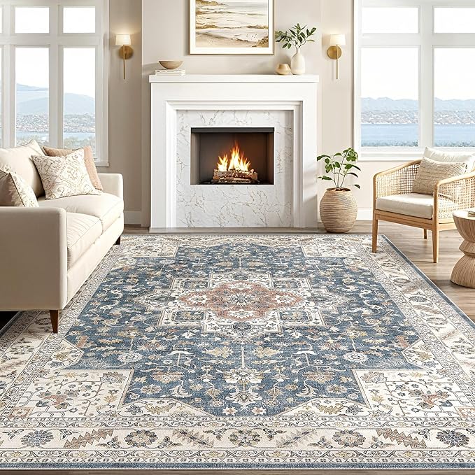 Vintage Living Room Area Rug 10x12 - Image 6