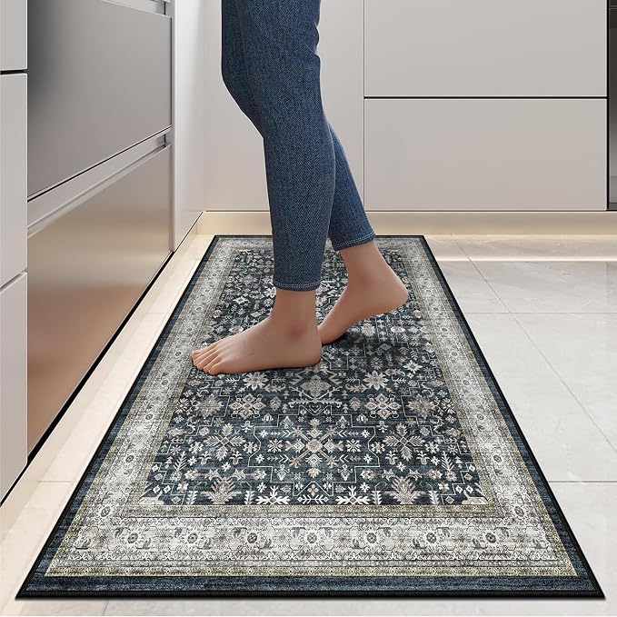Ashen Washable 2x6 Runner Rugs for Hallway Kitchen Bedroom Beside Laundry Room - Image 4